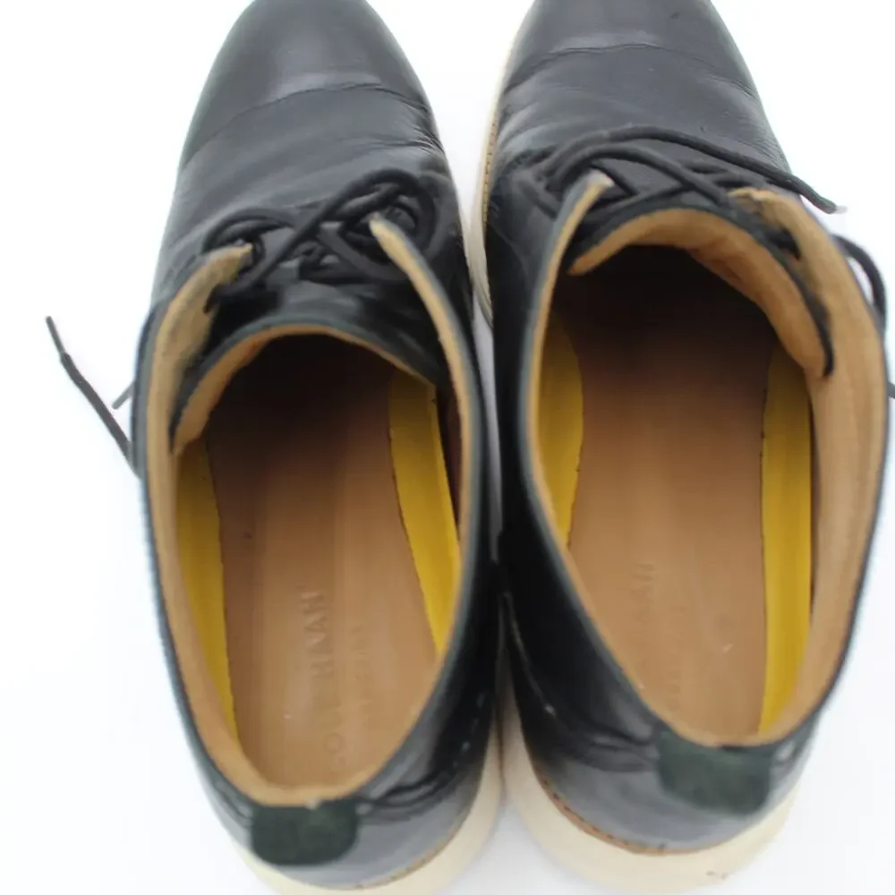 Cole Haan Grand Leather Boots Mens 11 Black Chukka Casual Comfort Office Travel